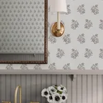 A-Street Prints Overbrook Plum Bouquet Toss Wallpaper - SKU AST6358