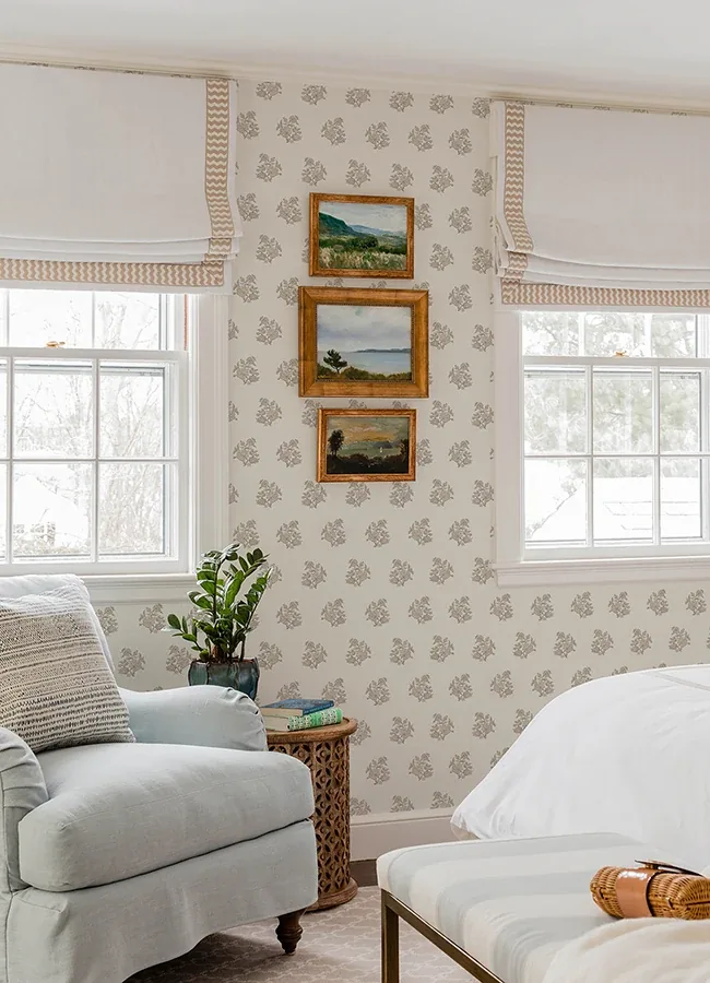 A-Street Prints Overbrook Taupe Bouquet Toss Wallpaper - SKU AST6360