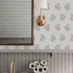 A-Street Prints Overbrook Taupe Bouquet Toss Wallpaper - SKU AST6360