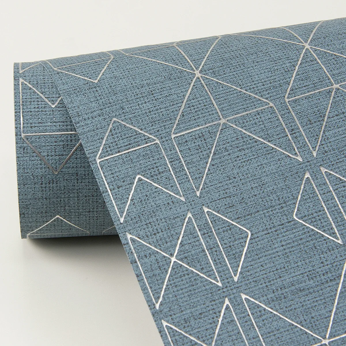 4019-86404 | Paititi Denim Diamond Trellis Wallpaper