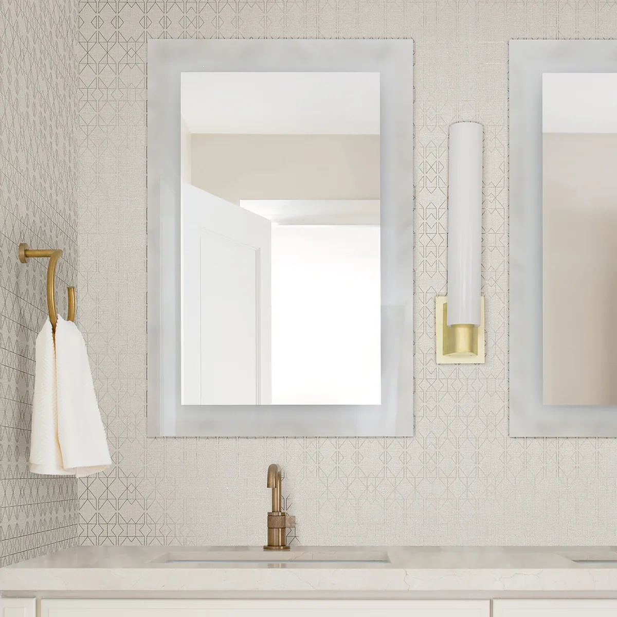 A-Street Prints Paititi Rose Gold Diamond Trellis Wallpaper - SKU 4019-86436