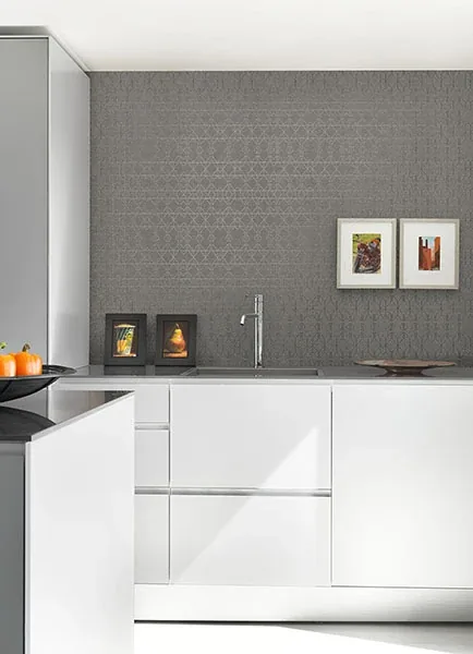 A-Street Prints Paititi Sterling Geometric Trellis Wallpaper - SKU 2976-86405