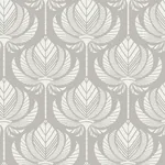 A-Street Prints Palmier Grey Lotus Fan Wallpaper - SKU 4014-26425