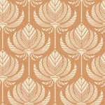A-Street Prints Palmier Orange Lotus Fan Wallpaper - SKU 4014-26423