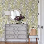 A-Street Prints Palomas Grey Botanical Wallpaper - SKU 2901-87503