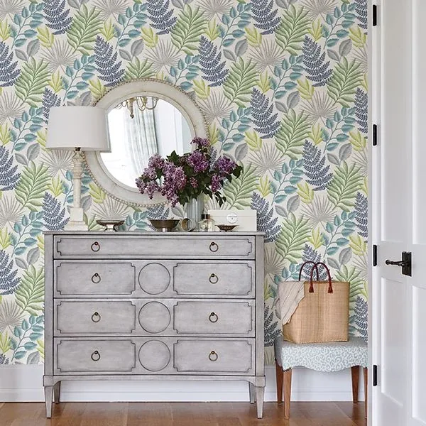 A-Street Prints Palomas Multicolor Botanical Wallpaper - SKU 2901-87504