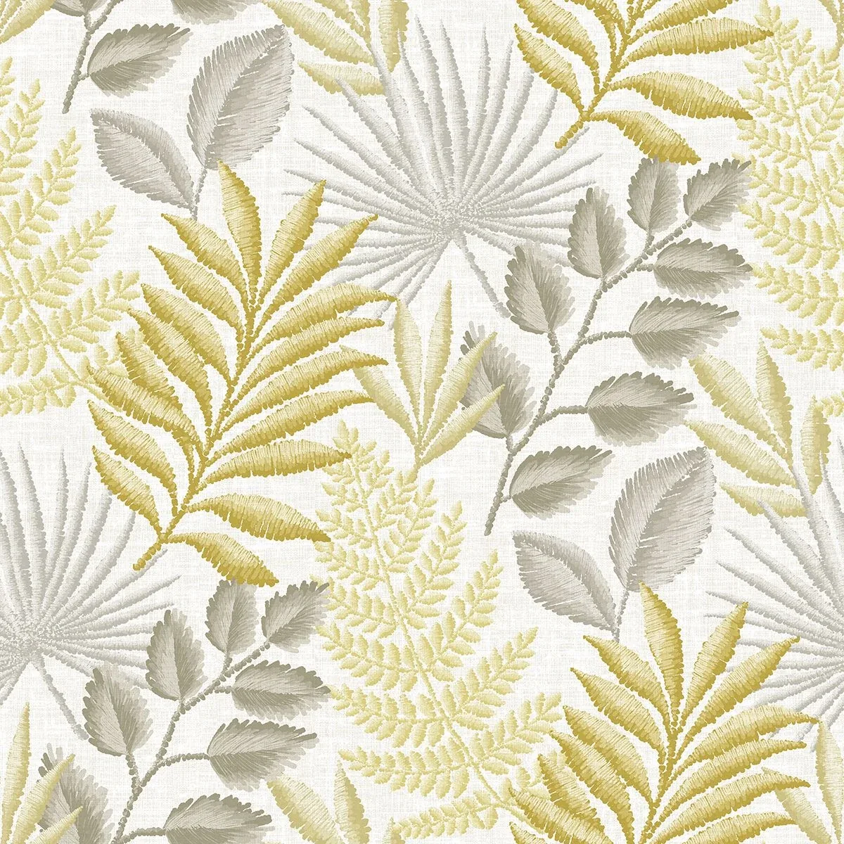 A-Street Prints Palomas Mustard Botanical Wallpaper - SKU 2901-87502