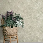 A-Street Prints Paradis Beige Bouquet Toss Wallpaper - SKU 4201-20112