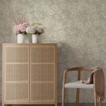 A-Street Prints Paradis Grey Bouquet Toss Wallpaper - SKU 4201-20113