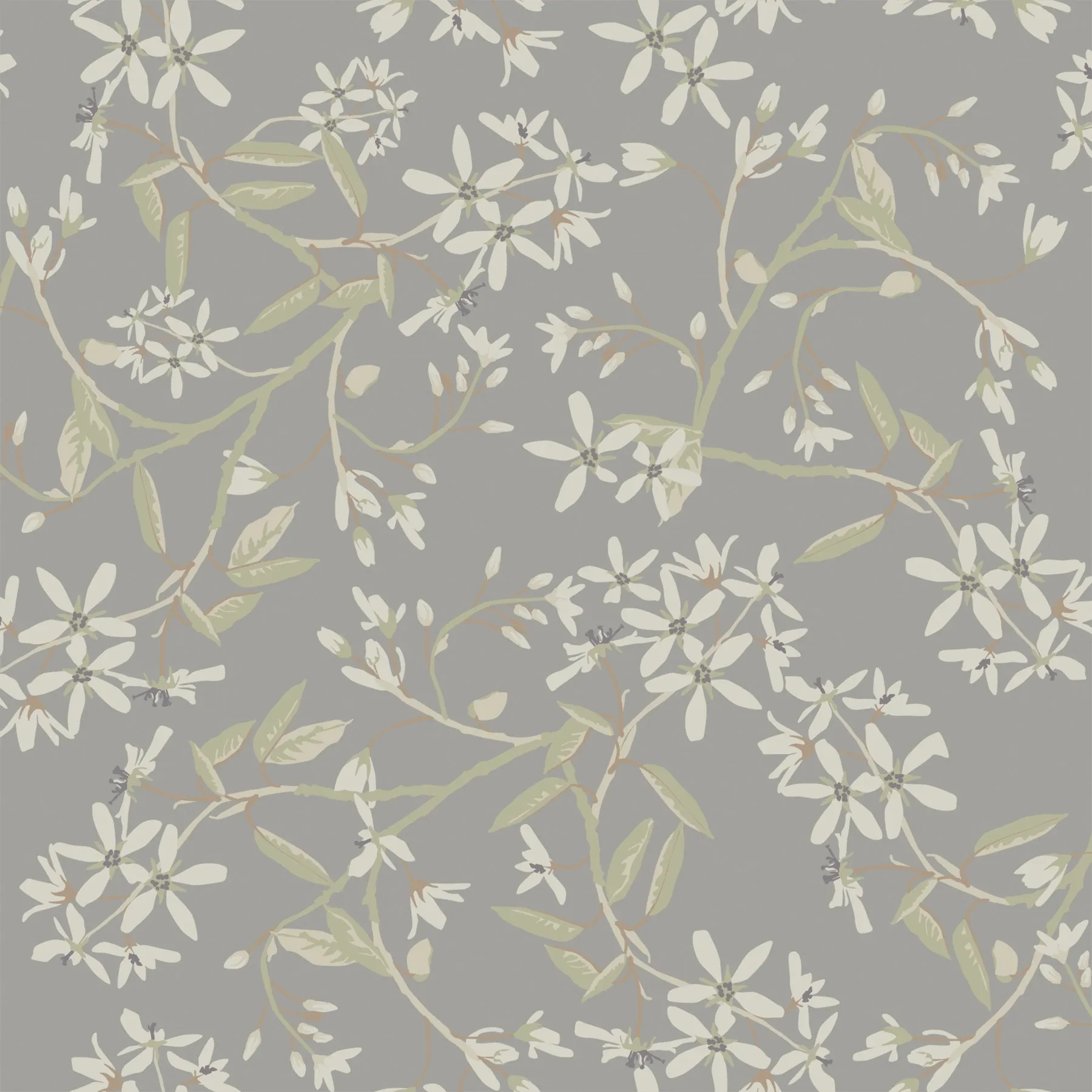 A-Street Prints Paradis Slate Bouquet Toss Wallpaper - SKU 4201-20114