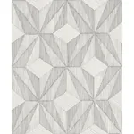 A-Street Prints Paragon Silver Geometric Wallpaper - SKU 2908-87102