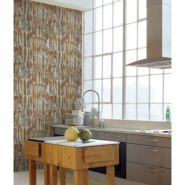 A-Street Prints Patina Panels Copper Metal Wallpaper - SKU 2540-24063