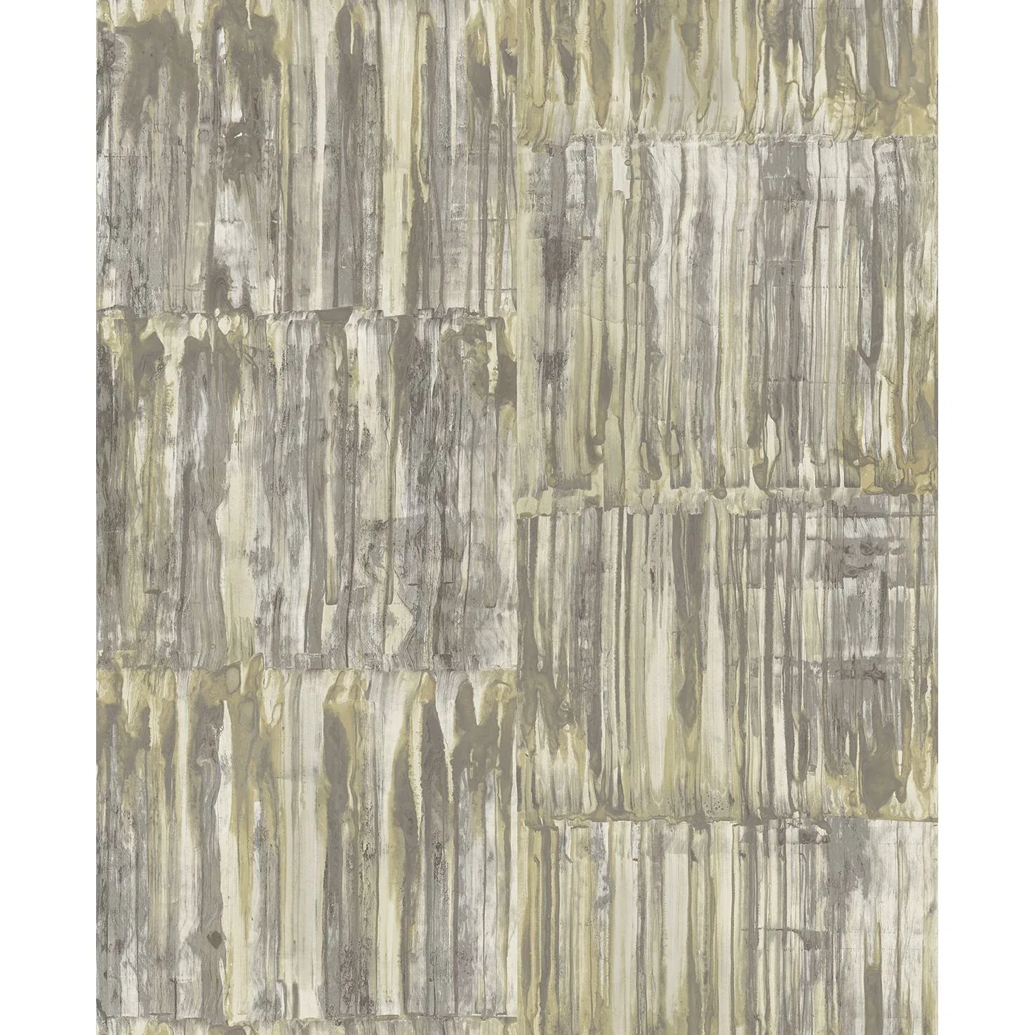 2540-24065 | Patina Panels Yellow Metal Wallpaper