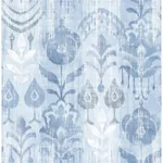 A-Street Prints Pavord Blue Floral Shibori Wallpaper - SKU 4122-27013