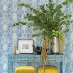 A-Street Prints Pavord Blue Floral Shibori Wallpaper - SKU 4122-27013