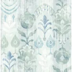 A-Street Prints Pavord Green Floral Shibori Wallpaper - SKU 4122-27012
