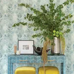 A-Street Prints Pavord Green Floral Shibori Wallpaper - SKU 4122-27012