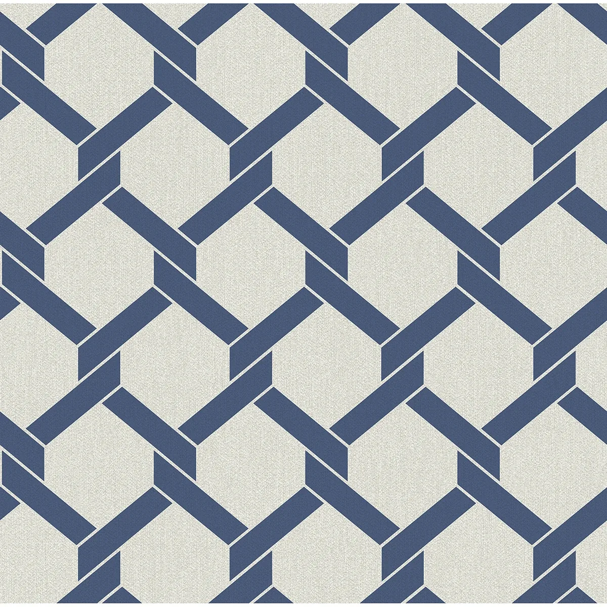 2971-86308 | Payton Blue Hexagon Trellis Wallpaper