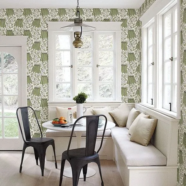 A-Street Prints Peas in a Pod Olive Garden Wallpaper - SKU 2821-25120