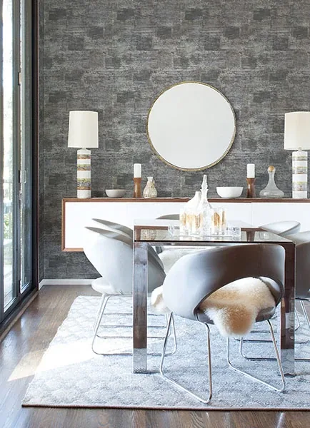 A-Street Prints Pele Silver Distressed Wallpaper - SKU 2976-86407
