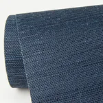 A-Street Prints Peninsula Navy Sisal Grasscloth Wallpaper - SKU 2972-80088