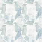A-Street Prints Perrin Blue Gem Geometric Wallpaper - SKU 4121-26946