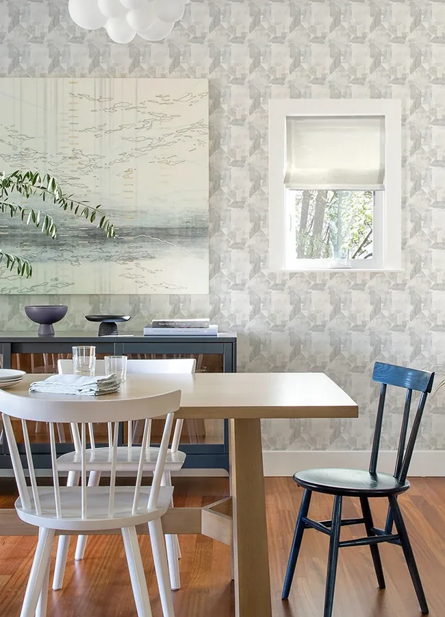 A-Street Prints Perrin Light Grey Gem Geometric Wallpaper - SKU 4121-26944