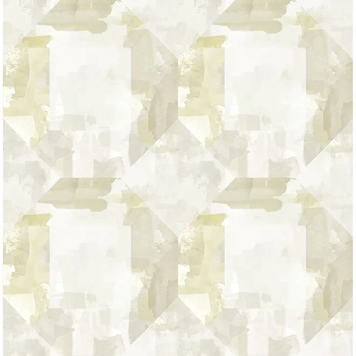 4121-26948 | Perrin Olive Gem Geometric Wallpaper