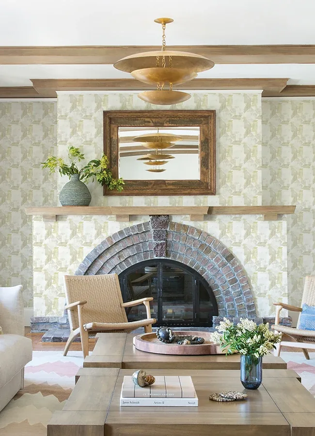 A-Street Prints Perrin Olive Gem Geometric Wallpaper - SKU 4121-26948