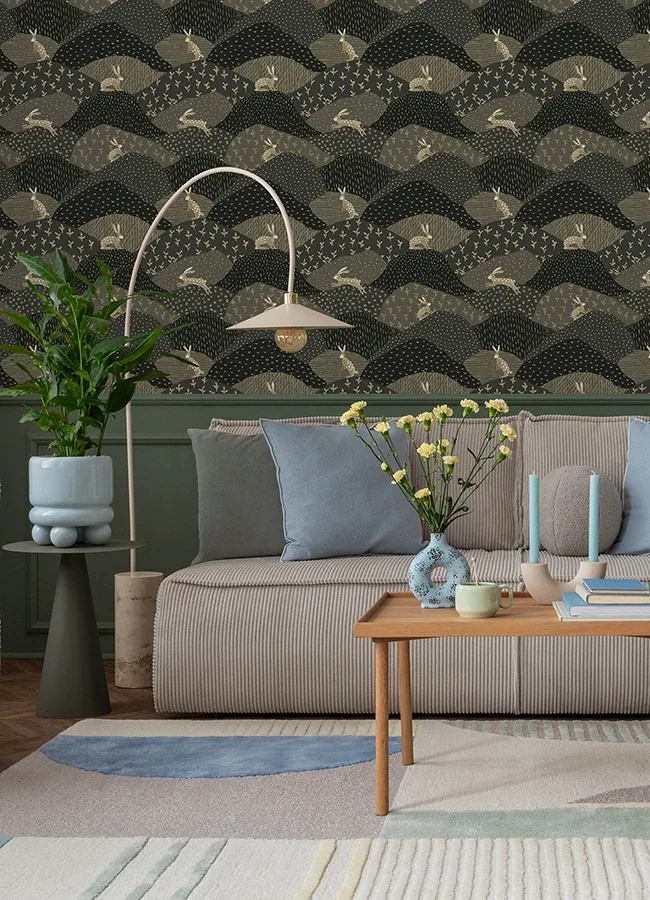A-Street Prints Peter Black Rabbit Fields Wallpaper - SKU 4135-27301