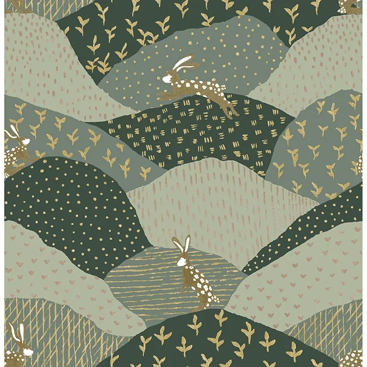 4135-27299 | Peter Green Rabbit Fields Wallpaper