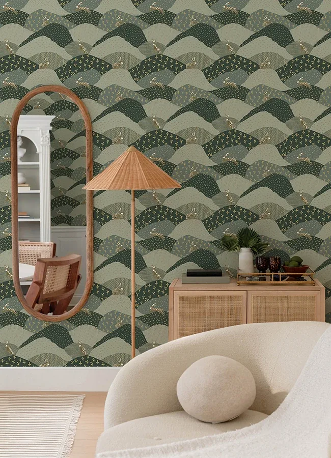 A-Street Prints Peter Green Rabbit Fields Wallpaper - SKU 4135-27299