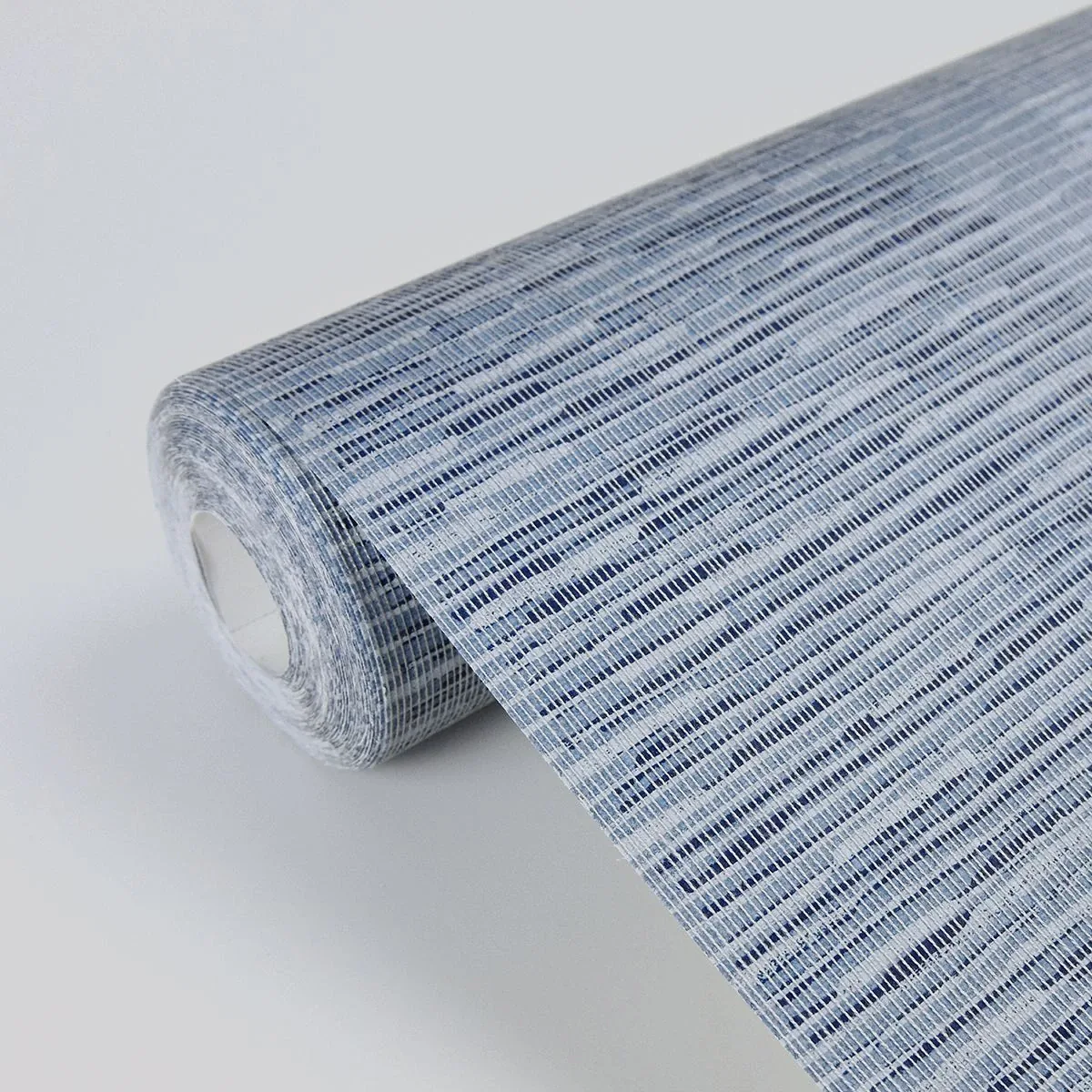 A-Street Prints Pezula Blue Texture Stripe Wallpaper - SKU 2949-60102