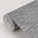 A-Street Prints Pezula Taupe Texture Stripe Wallpaper - SKU 2949-60100