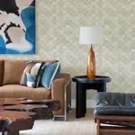 A-Street Prints Pilak Gold Ogee Tile Wallpaper - SKU 4105-86609