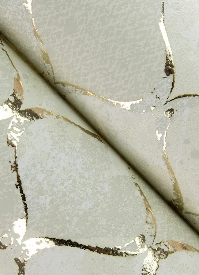 A-Street Prints Pilak Gold Ogee Tile Wallpaper - SKU 4105-86609