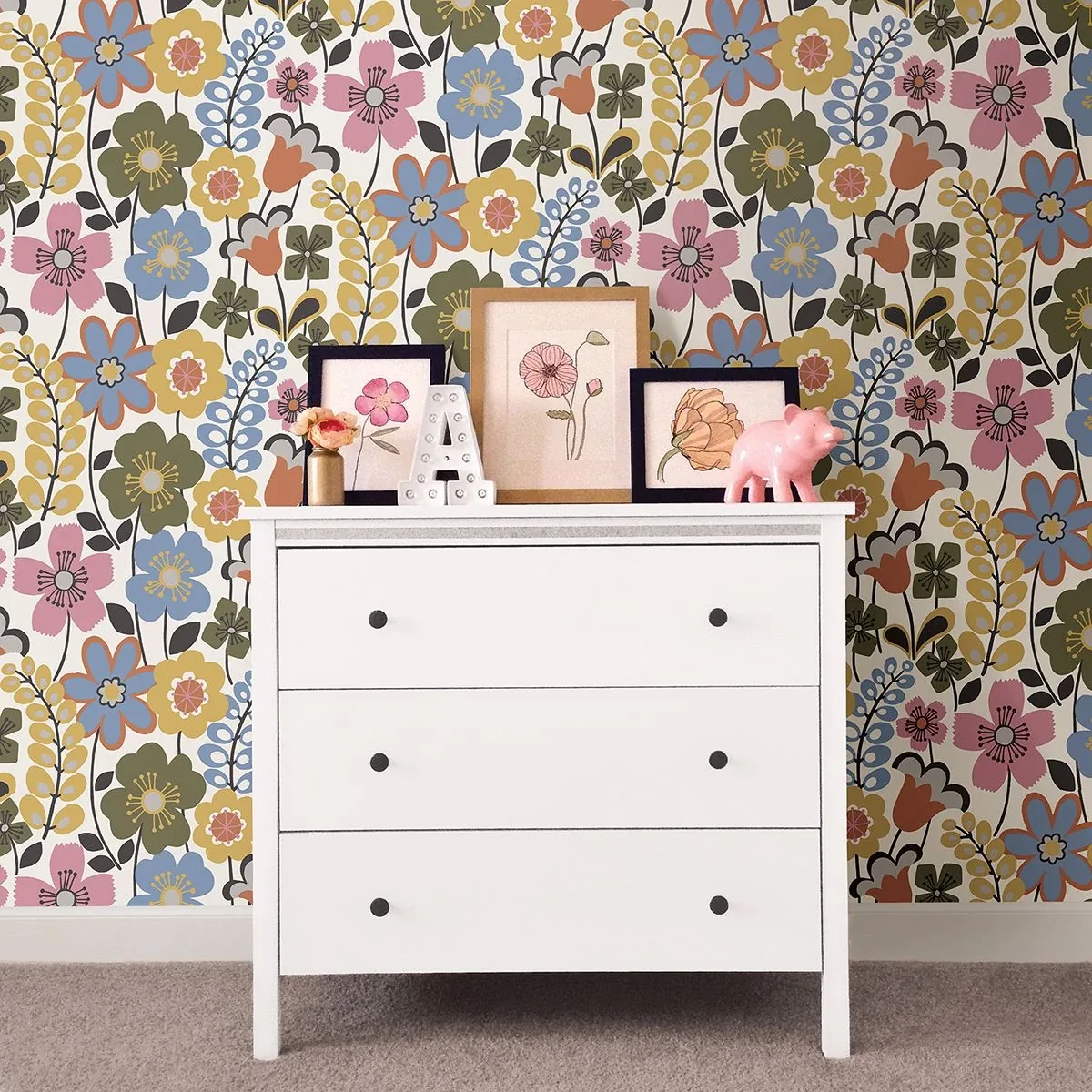 A-Street Prints Piper Multicolor Floral Wallpaper - SKU 2903-25825