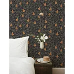 A-Street Prints Pirum Navy Pear Wallpaper - SKU 2999-13104