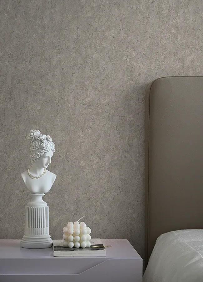 A-Street Prints Pliny Light Grey Distressed Texture Wallpaper - SKU 4105-86647