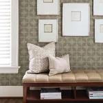 A-Street Prints Polaris Brass Geometric Wallpaper - SKU 2902-25514
