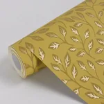 A-Street Prints Posey Mustard Vines Wallpaper - SKU 2948-33017