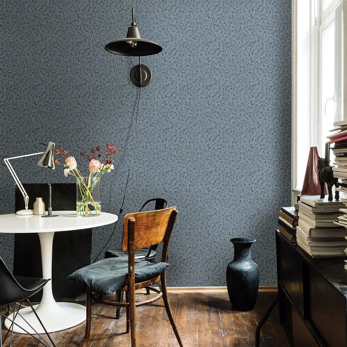 A-Street Prints Posey Slate Vines Wallpaper - SKU 2948-33018