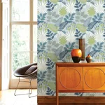 A-Street Prints Praslin Sky Blue Botanical Wallpaper - SKU 4014-26450
