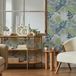 A-Street Prints Praslin Sky Blue Botanical Wallpaper - SKU 4014-26450