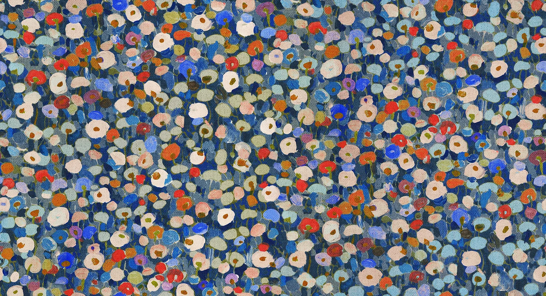 4193-7442 | Prato Blue Petite Floral Wallpaper