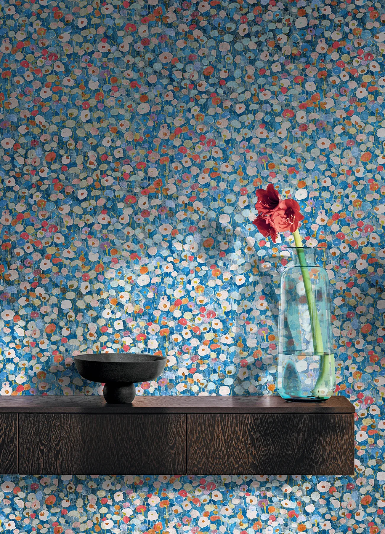 A-Street Prints Prato Blue Petite Floral Wallpaper - SKU 4193-7442