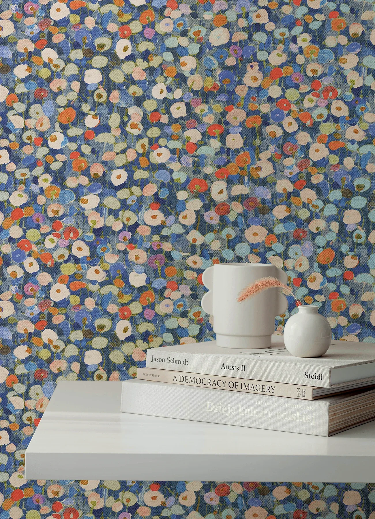 A-Street Prints Prato Blue Petite Floral Wallpaper - SKU 4193-7442
