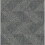 A-Street Prints Presley Black Tessellation Wallpaper - SKU 4141-27133