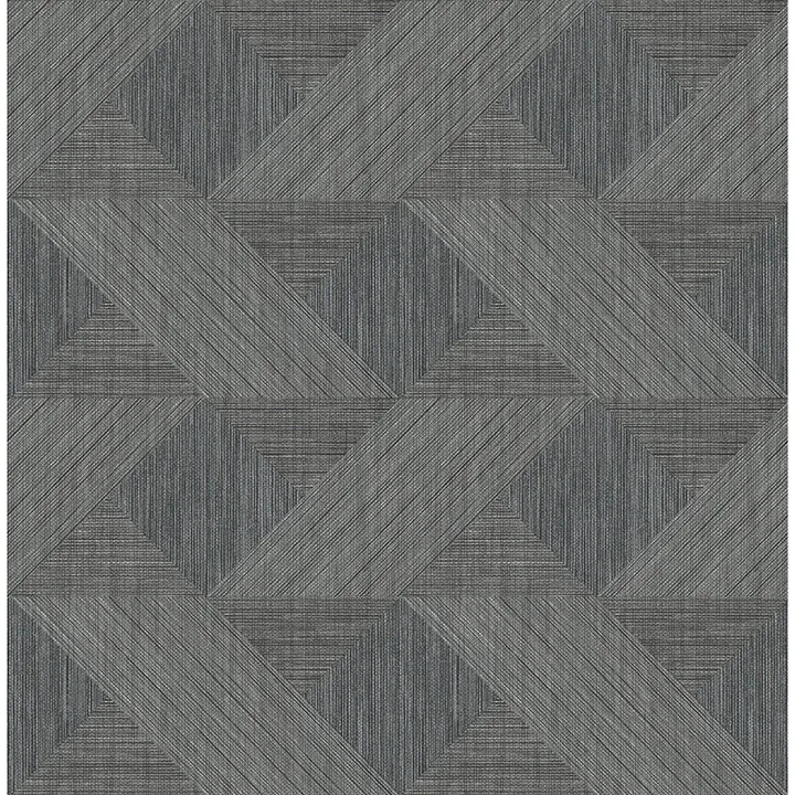 4141-27133 | Presley Black Tessellation Wallpaper
