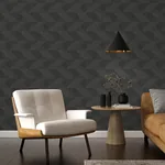 A-Street Prints Presley Black Tessellation Wallpaper - SKU 4141-27133